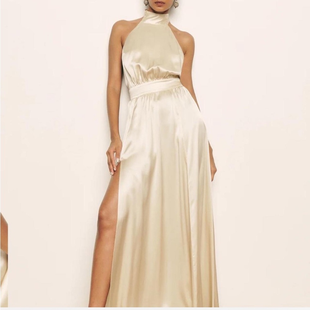 Reformation Alani Silk Dress